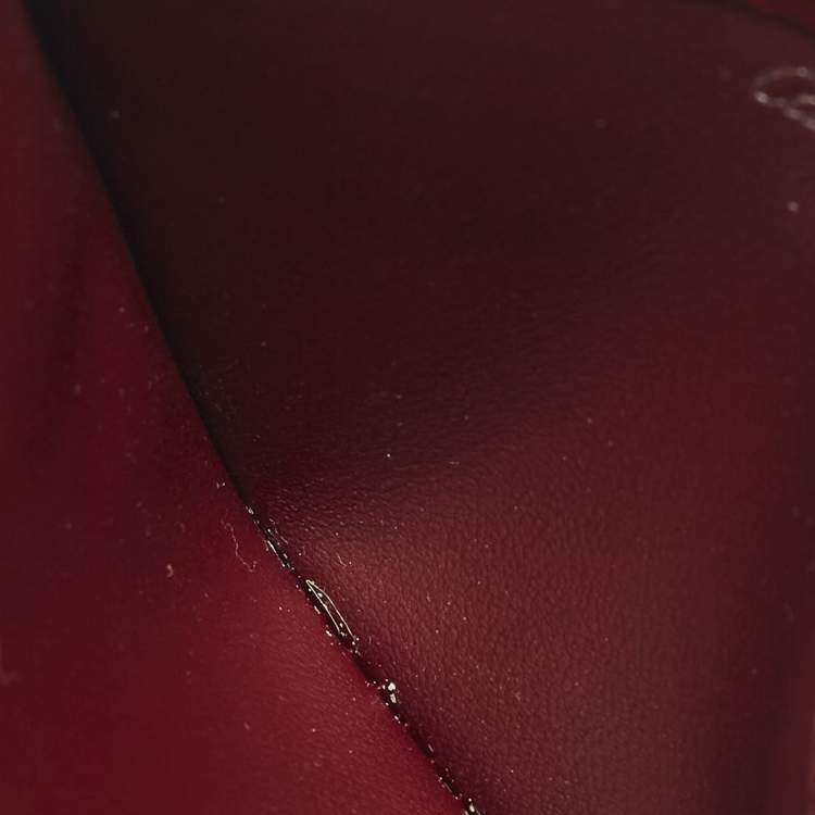 Pre Owned Cartier Happy Birthday Red Leather Card Holder