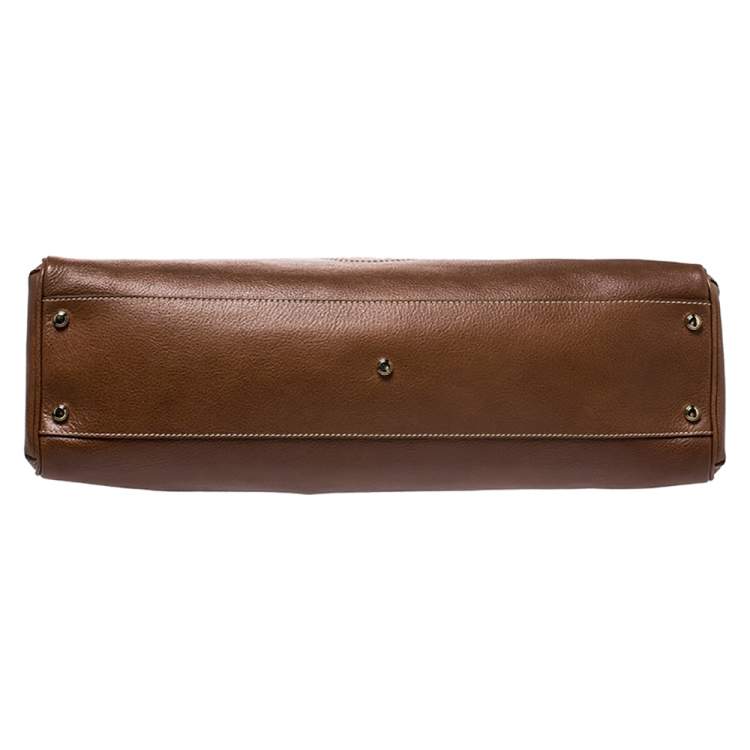 Pre Owned Cartier Brown Leather Medium Marcello de Cartier Bag