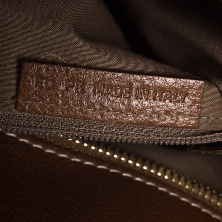 Pre Owned Cartier Brown Leather Medium Marcello de Cartier Bag