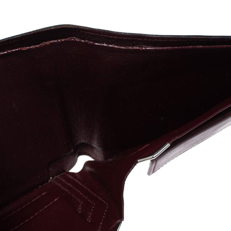 مملوكة مسبقًا Cartier Black Leather Must De Cartier Bifold Wallet