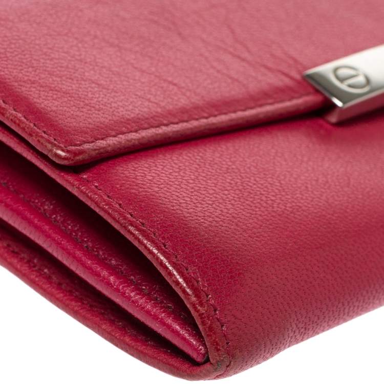 مملوكة مسبقًا Cartier Pink Leather Love Continental Wallet