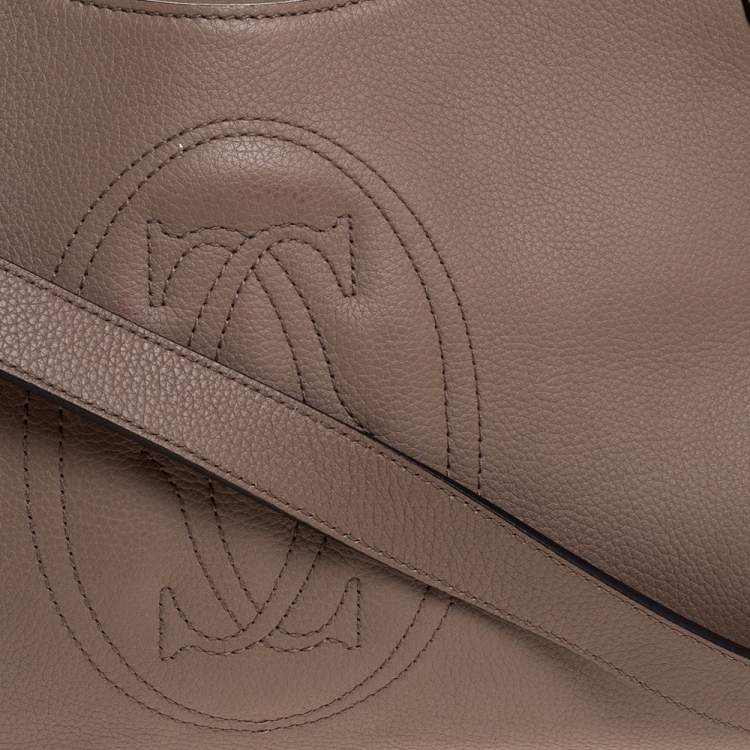 مملوكة مسبقًا Cartier Beige Leather and Python Marcello de Cartier Shoulder Bag