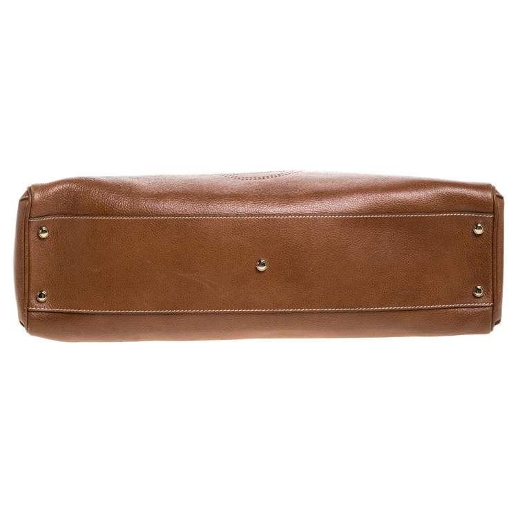 Pre Owned Cartier Brown Leather Medium Marcello de Cartier Bag