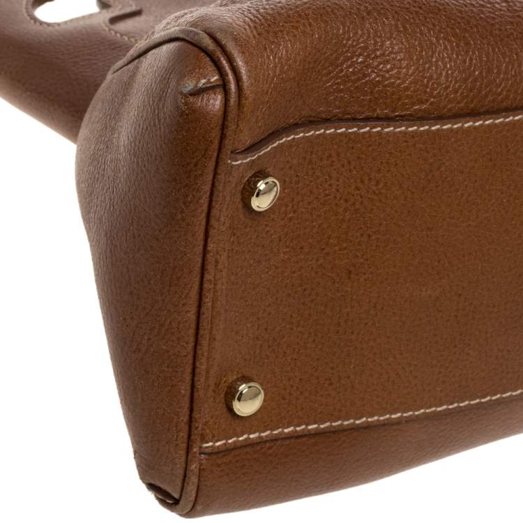Pre Owned Cartier Brown Leather Medium Marcello de Cartier Bag