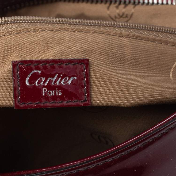 مملوكة مسبقًا Cartier Red Patent Leather Small Marcello De Cartier Bag
