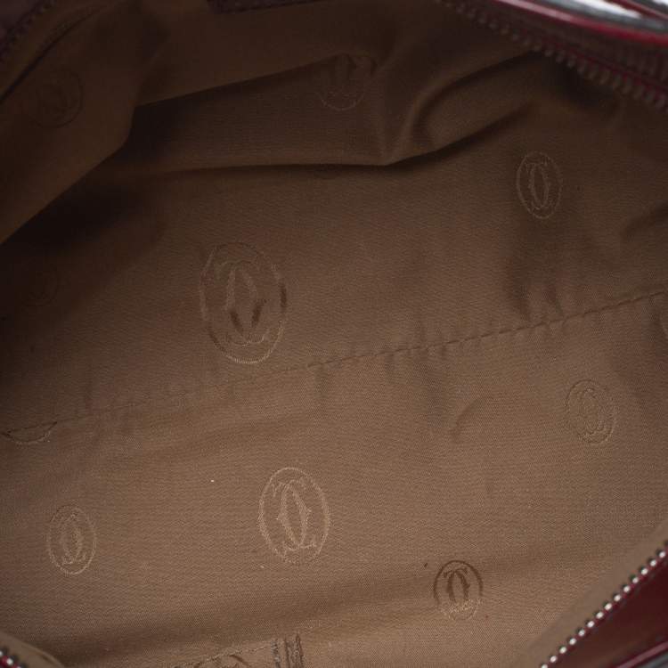مملوكة مسبقًا Cartier Red Patent Leather Small Marcello De Cartier Bag