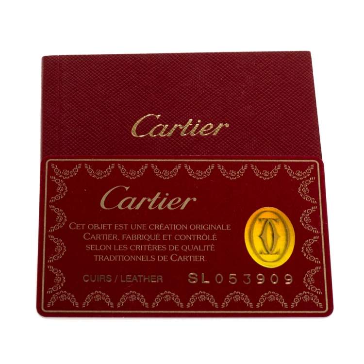 Pre Owned Cartier Black Leather Marcello de Cartier Tote