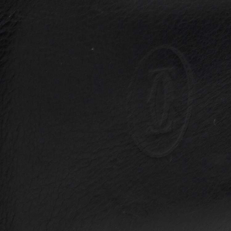 مملوكة مسبقًا Cartier Black Leather Must De Cartier Bifold Wallet