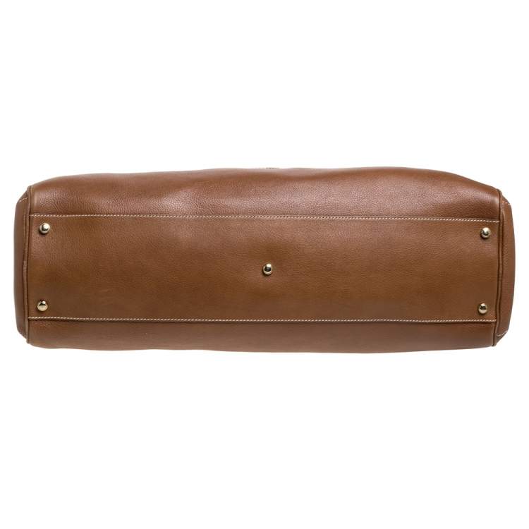 Pre Owned Cartier Brown Leather Large Marcello de Cartier Bag