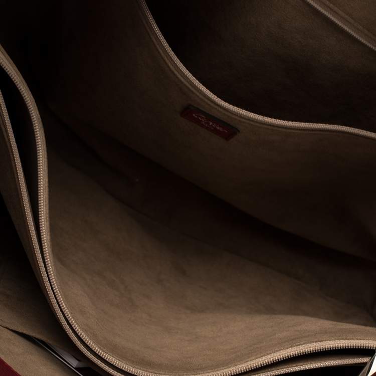 Pre Owned Cartier Red Leather Chain Tote