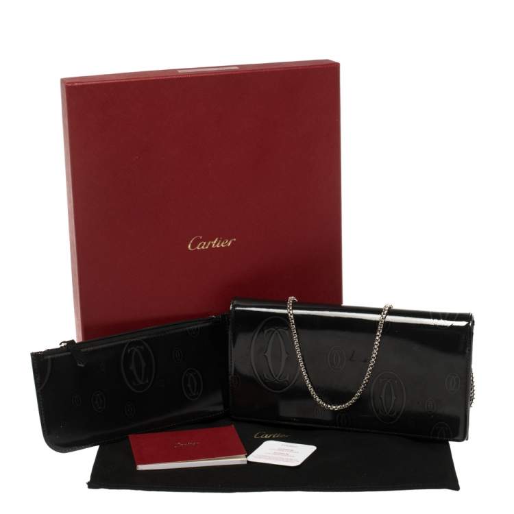 Cartier Dark Grey Patent Leather Happy 