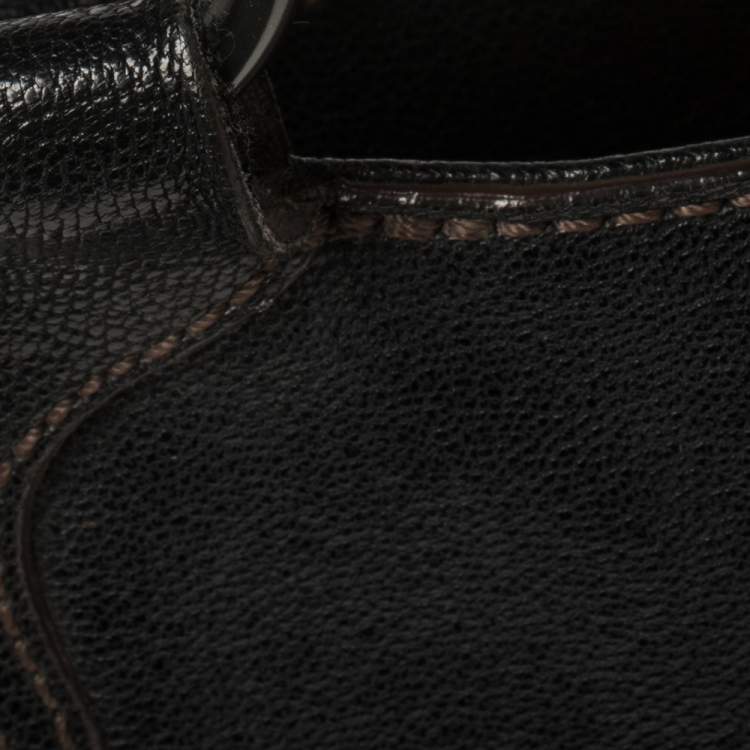 Pre Owned Cartier Black Leather Small Marcello De Cartier Bag