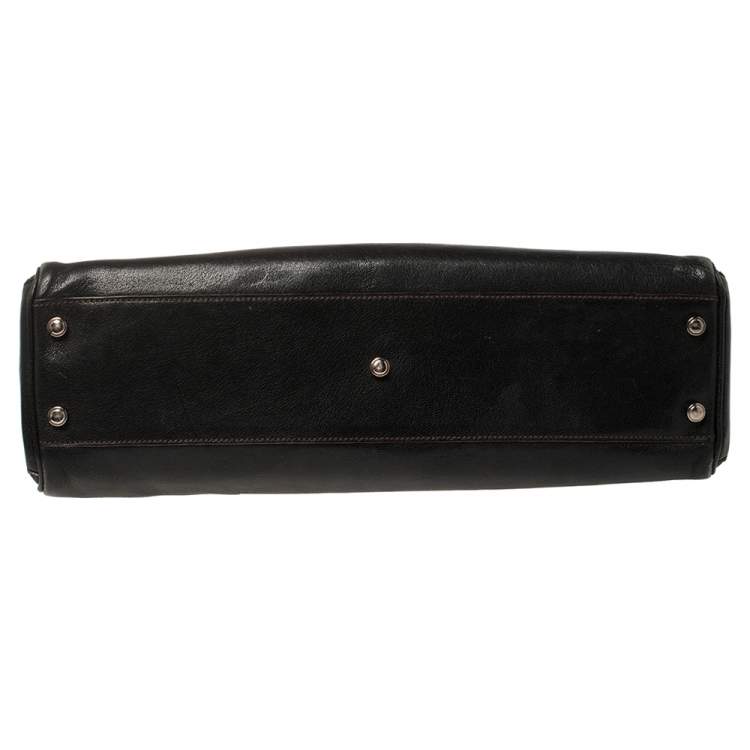 Pre Owned Cartier Black Leather Small Marcello De Cartier Bag