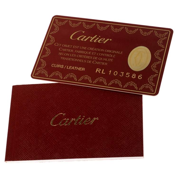 Pre Owned Cartier Black Leather Small Marcello De Cartier Bag
