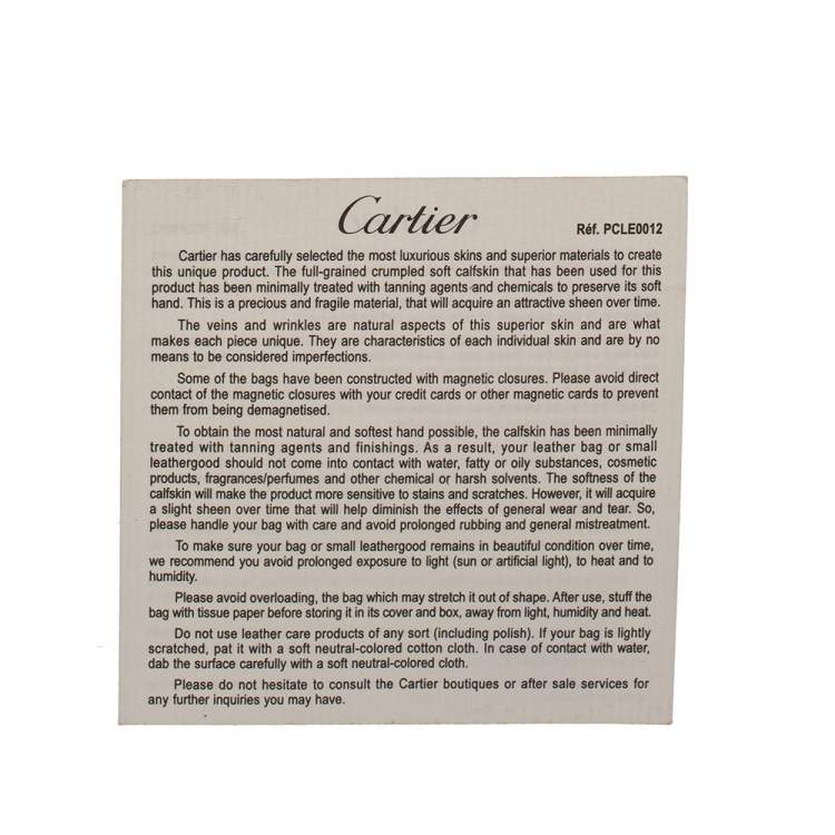 Pre Owned Cartier Black Leather Happy Birthday Cabochon Flap Bag