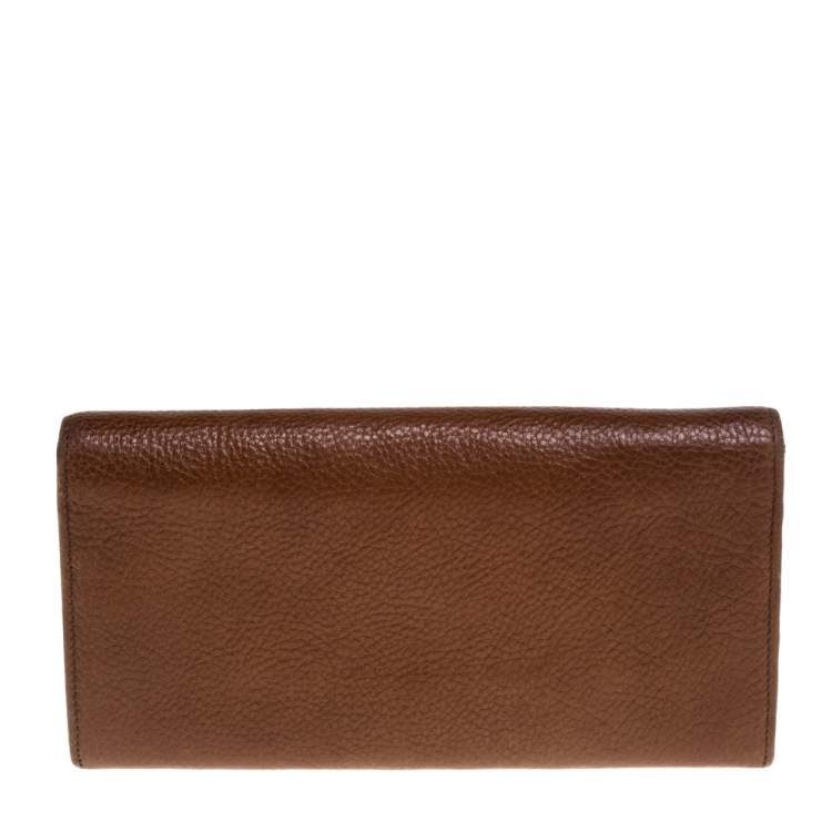 مملوكة مسبقًا Cartier Brown Leather Marcello de Cartier Flap Wallet