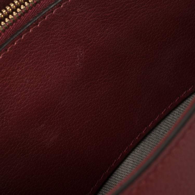 مملوكة مسبقًا Cartier Maroon Leather Mini C de Cartier Satchel