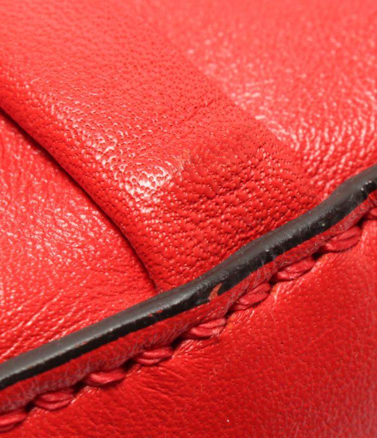 مملوكة مسبقًا Cartier Red Leather  Turnlock Satchel