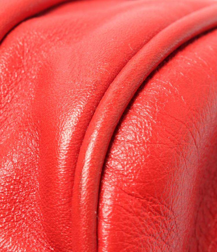 مملوكة مسبقًا Cartier Red Leather  Turnlock Satchel