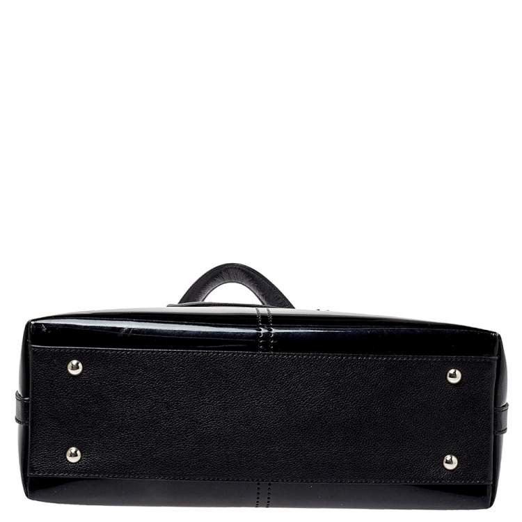 مملوكة مسبقًا Cartier Black Patent Leather Marcello de Cartier Satchel