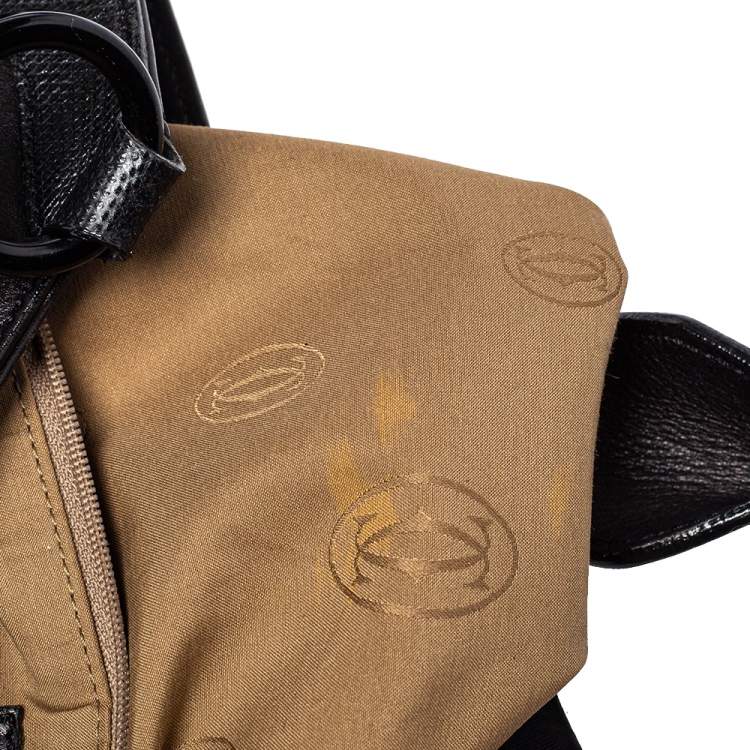 Pre Owned Cartier Black Leather Marcello De Cartier Bag