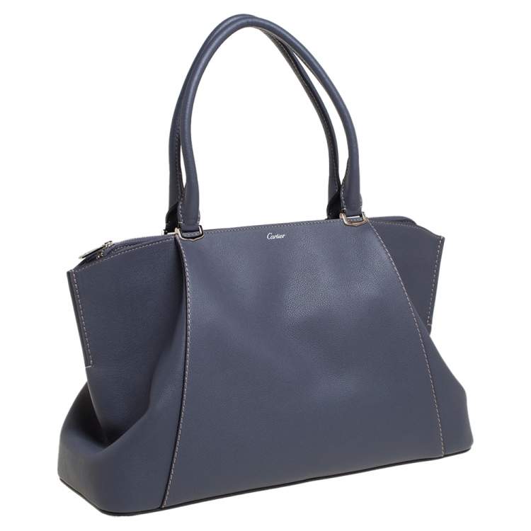 مملوكة مسبقًا Cartier Mauve Taurillon Leather Medium C De Cartier Bag