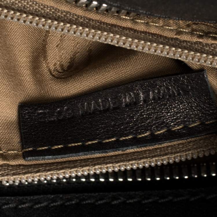 Pre Owned Cartier Black Leather Marcello De Cartier Bag