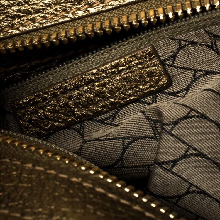 Pre Owned Cartier Gold Suede and Leather La Dona Shoulder Bag