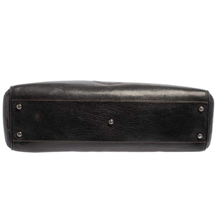Pre Owned Cartier Black Leather Marcello De Cartier Bag
