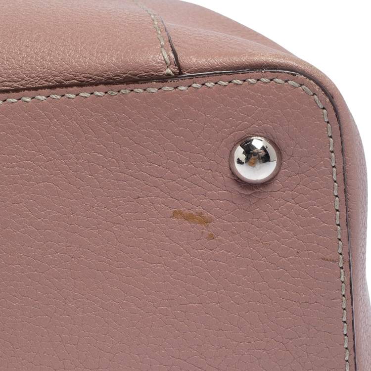 Pre Owned Cartier Pink Leather C De Cartier Medium Satchel