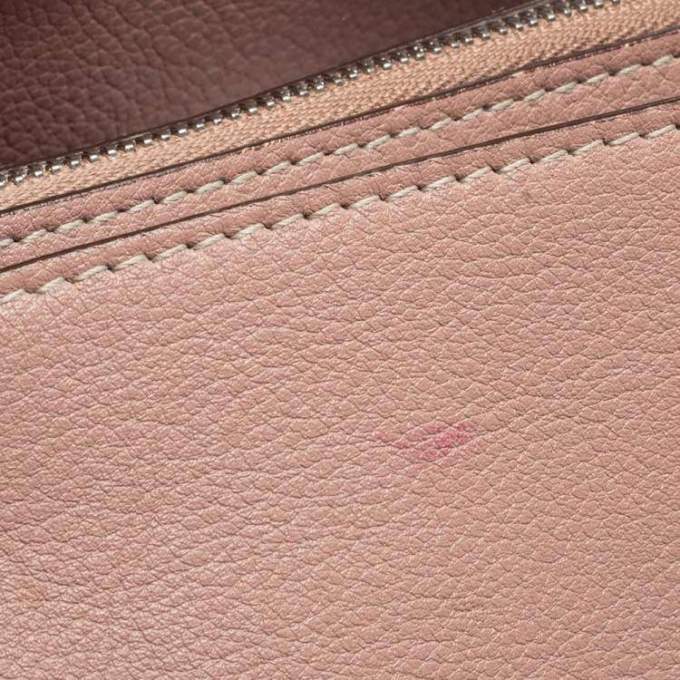 Pre Owned Cartier Pink Leather C De Cartier Medium Satchel