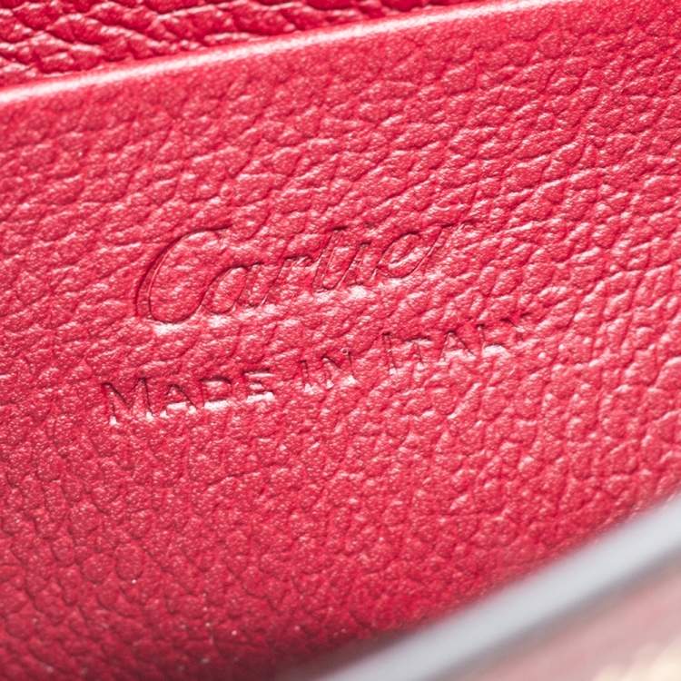 مملوكة مسبقًا Cartier Red Leather C De Cartier Clutch