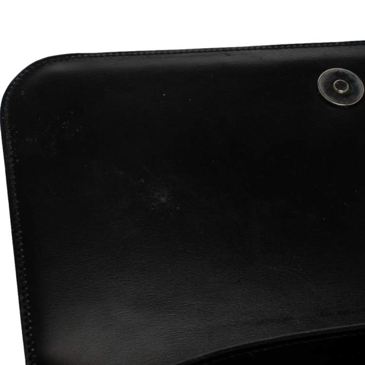 مملوكة مسبقًا Cartier Black Leather Baguette
