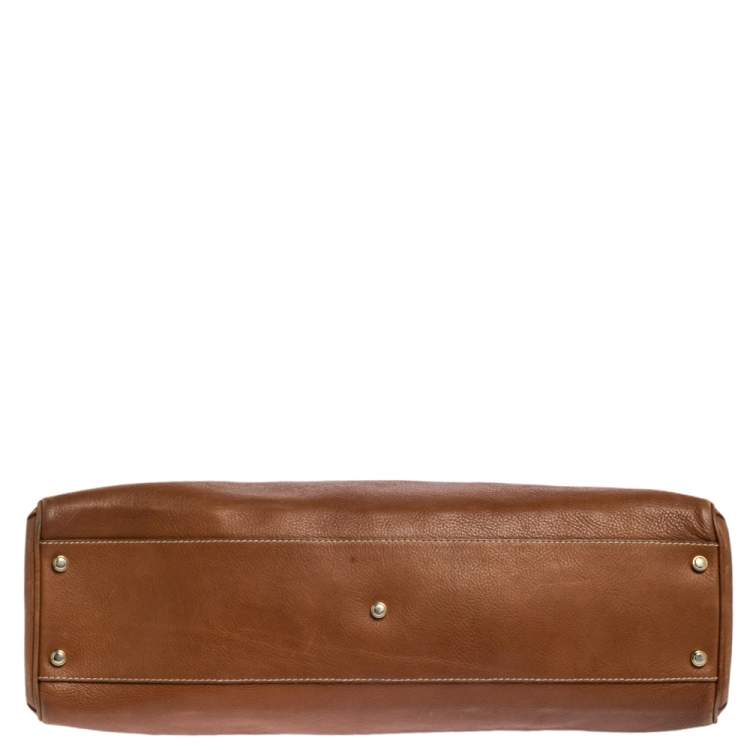 Pre Owned Cartier Brown Leather Medium Marcello de Cartier Bag