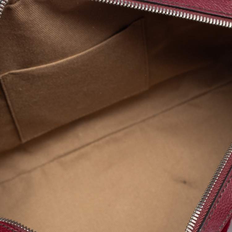 مملوكة مسبقًا Cartier Burgundy Patent Leather Marcello de Cartier Bowler Bag