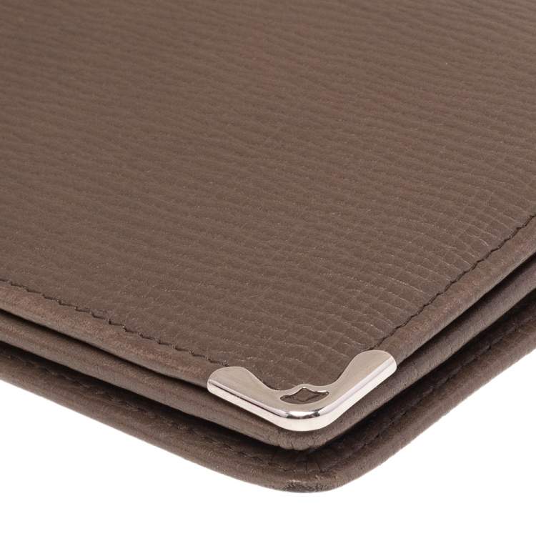 Pre Owned Cartier Brown Leather Continental Wallet