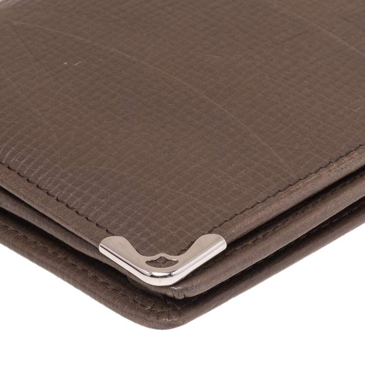 Pre Owned Cartier Brown Leather Continental Wallet