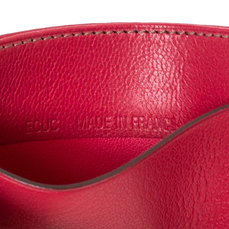 Pre Owned Cartier Pink Leather Les Must De Cartier Card Holder