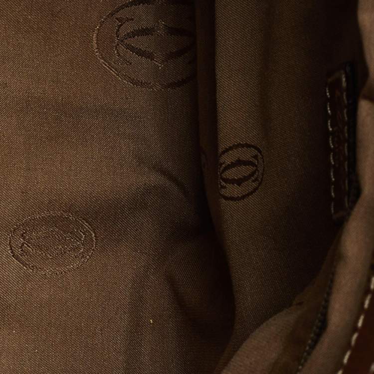 Pre Owned Cartier Brown Leather Marcello De Cartier Satchel