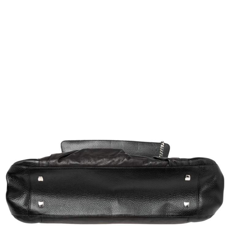 Pre Owned Cartier Black Leather La Dona Shoulder Bag