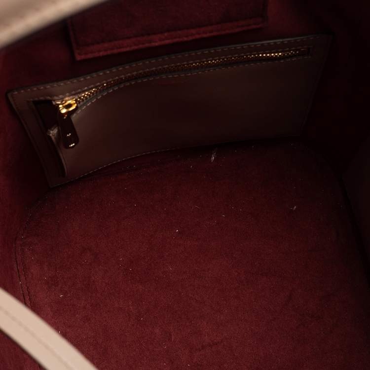 Pre Owned Cartier Old Rose Pink Leather Must C Bucket Bag