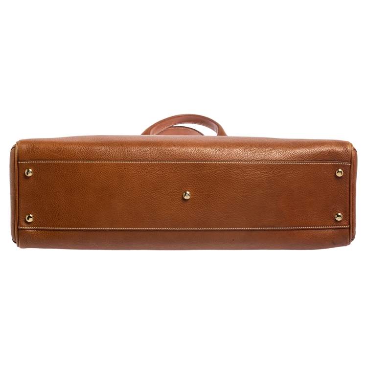 Pre Owned Cartier Brown Leather Medium Marcello de Cartier Bag