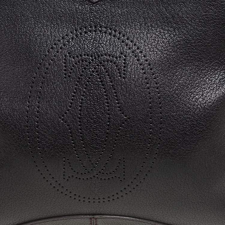 Pre Owned Cartier Black Leather Marcello De Cartier Foldover Clutch