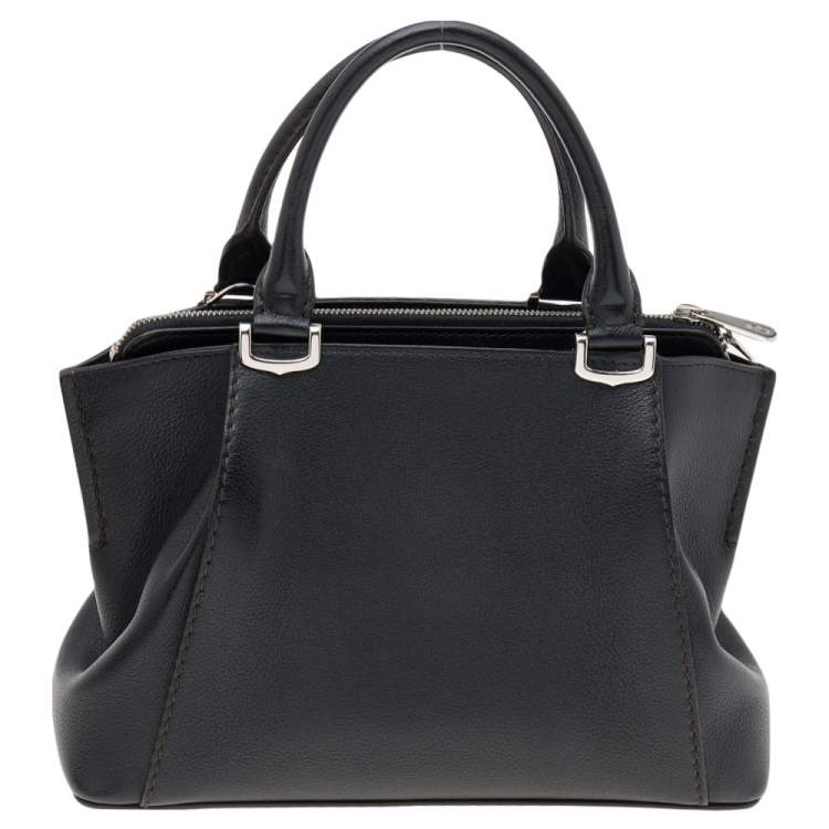 مملوكة مسبقًا Cartier Black Leather Mini C de Cartier Satchel