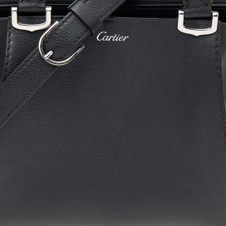 مملوكة مسبقًا Cartier Black Leather Mini C de Cartier Satchel