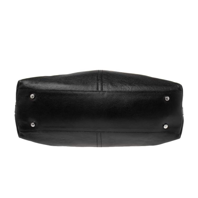 Pre Owned Cartier Black Leather Marcello de Cartier Satchel