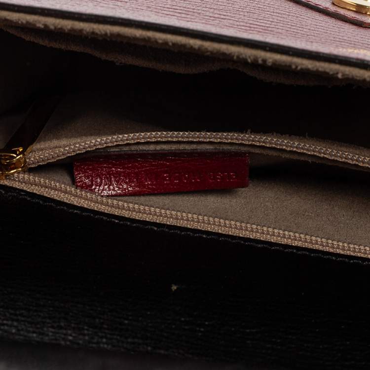Pre Owned Cartier Red Leather Envelope Shoulder Bag