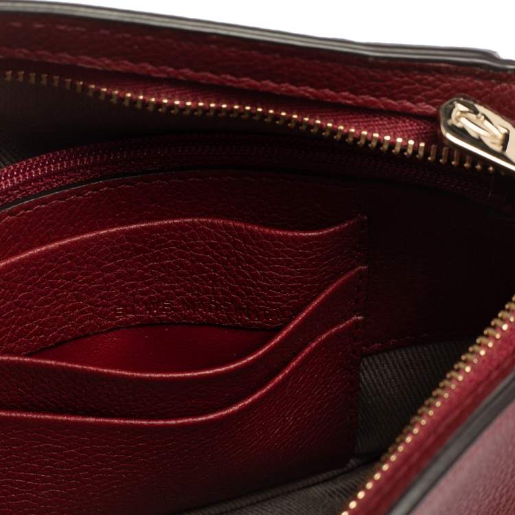 Pre Owned Cartier Red Leather C De Cartier Clutch