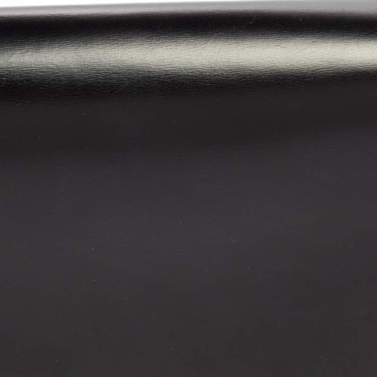 Pre Owned Cartier Black Leather Flap Shoulder Bag
