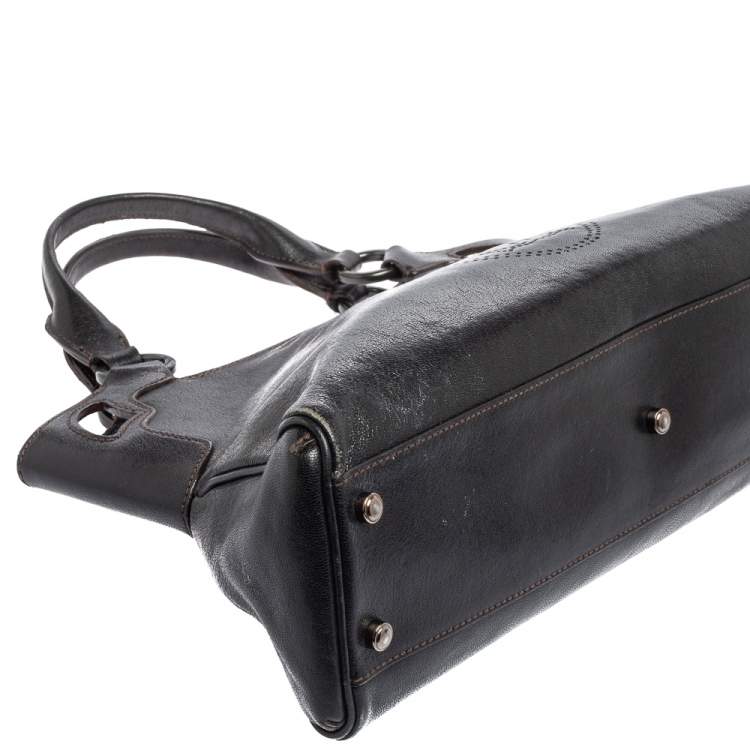 مملوكة مسبقًا Cartier Black Leather Small Marcello de Cartier Bag